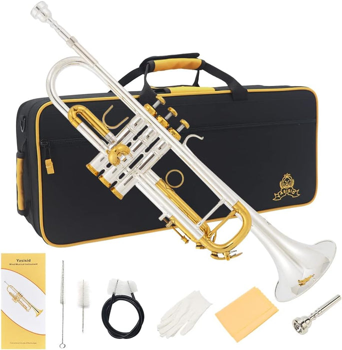 Bb Trumpet with Case, Cleaning Kit, Gloves