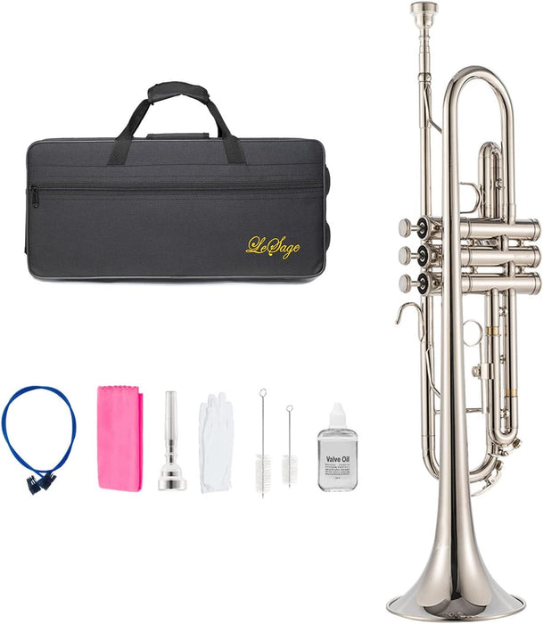 Bb Trumpet with Case, Cleaning Kit, Gloves