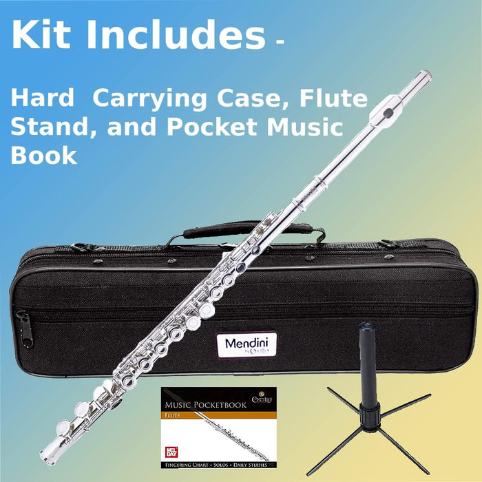 Closed Hole C Flute with a Case, Stand, Cleaning Kit