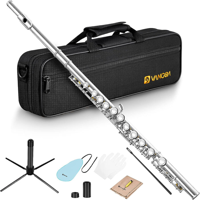 Closed Hole C Flute with Case, Stand and Cleaning Kit