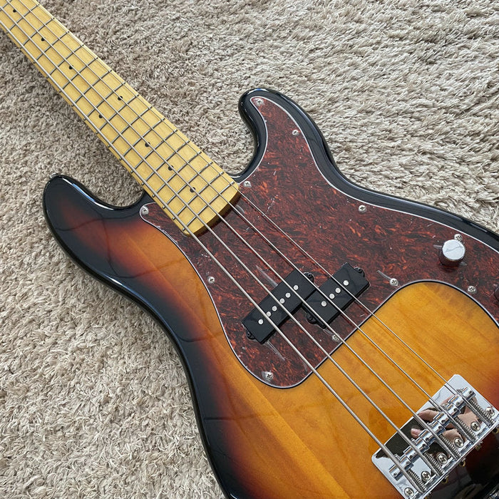 5 Strings Sunburst Electric Bass Guitar (140)