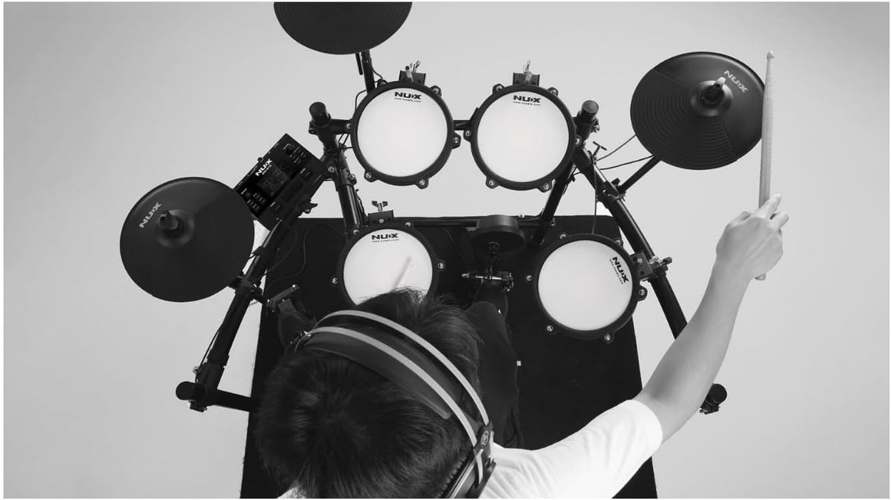 Electronic Drum Set with Mesh Drum Pads