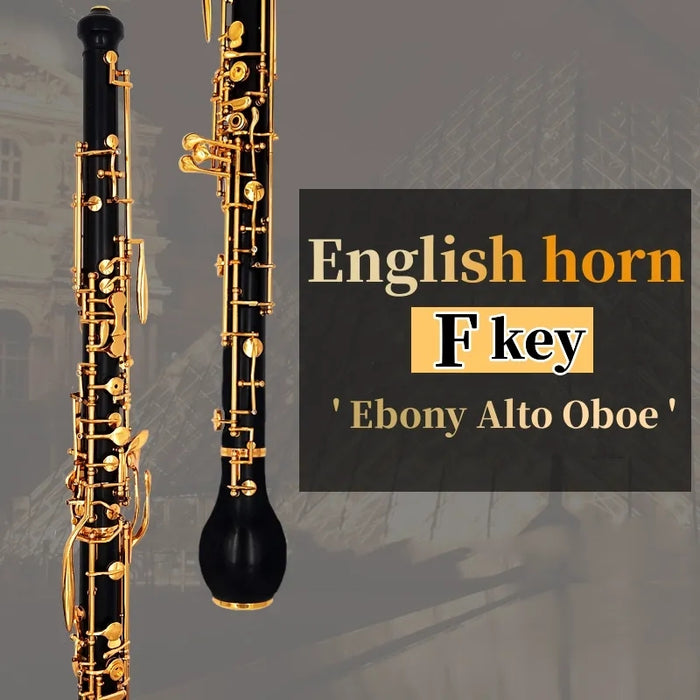 Automatic F Key English Horn with Case, Cleaning Kit and Gloves