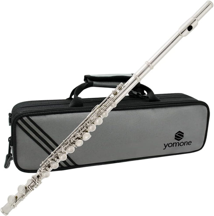 Closed Hole C Flute with Case, Cleaning rod, Stand, Gloves and Tuning Rod