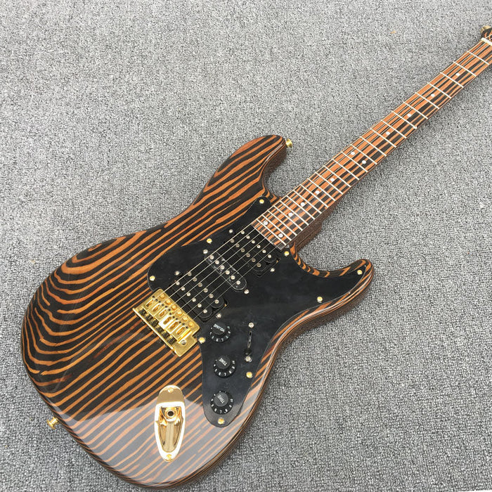 PANGO Music Zebrawood Electric Guitar (YMZ-084)