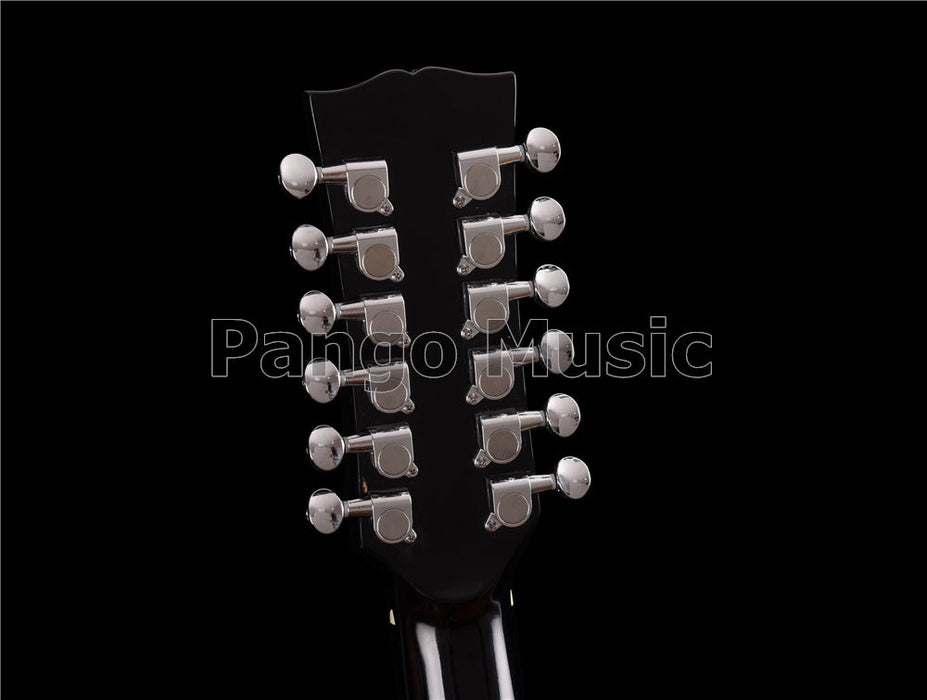 12 Strings Black Color Acoustic Guitar (PSR-087)