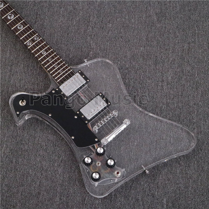 Firebird style Left Hand Acrylic Body Electric Guitar (PFB-003)