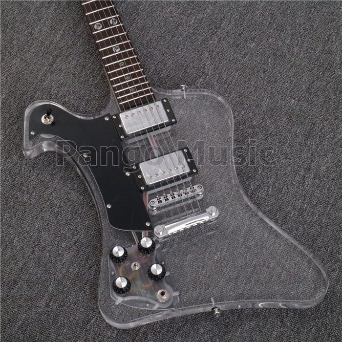 Firebird style Left Hand Acrylic Body Electric Guitar (PFB-003)