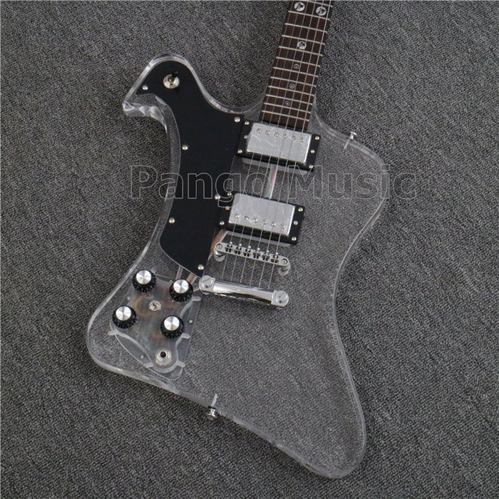 Firebird style Left Hand Acrylic Body Electric Guitar (PFB-003)