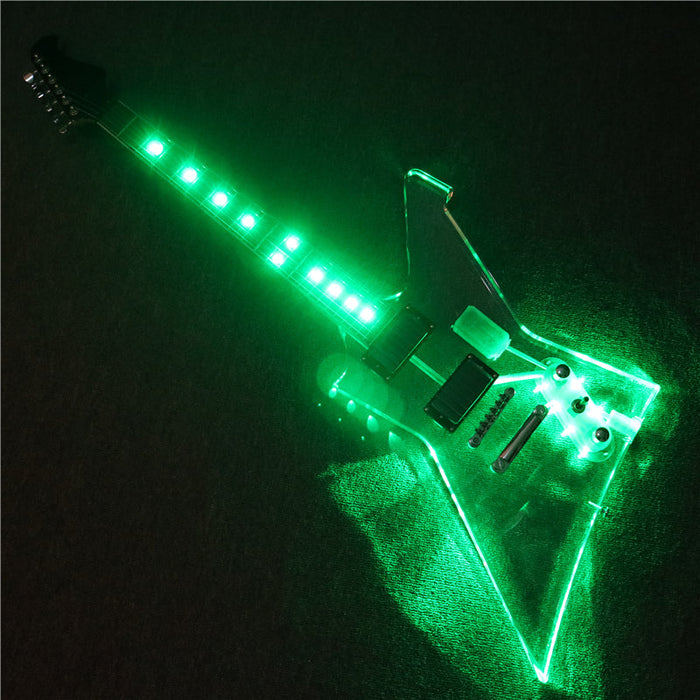 Explorer style Acrylic Body Electric Guitar (PEX-002)