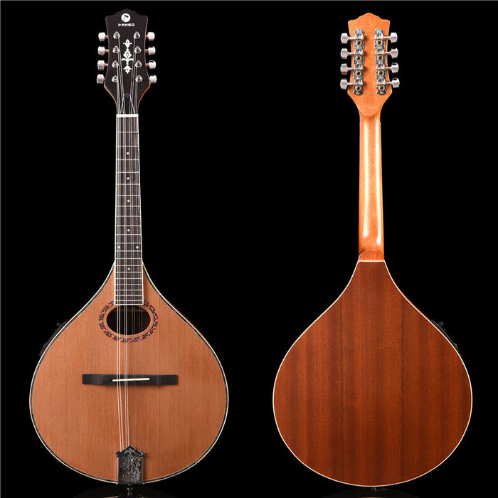 Solid Red Pine Top Bouzouki Mandolin with EQ (PBZ-003)