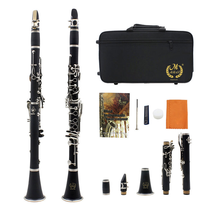 Bb Clarinet 17 Key Bakelite Clarinets with Nickel Silver Key (1A0C)