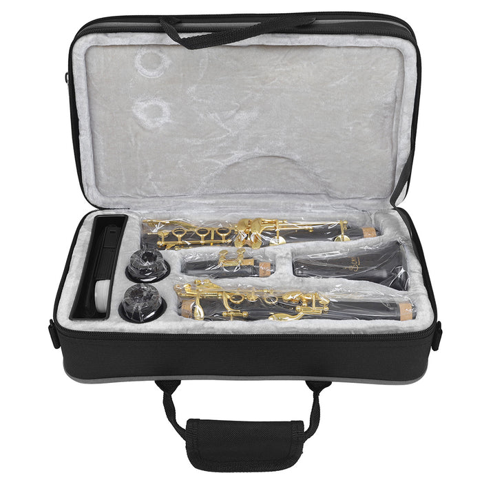 Bb Clarinet 17 Key Ebony Clarinets with Gold Key (SLADE-01)