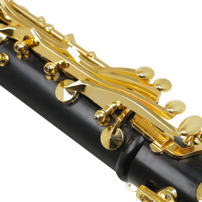 Bb Clarinet 17 Key Ebony Clarinets with Gold Key (SLADE-01)